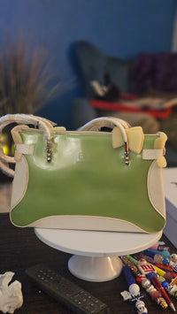 Beijo Green Satchel